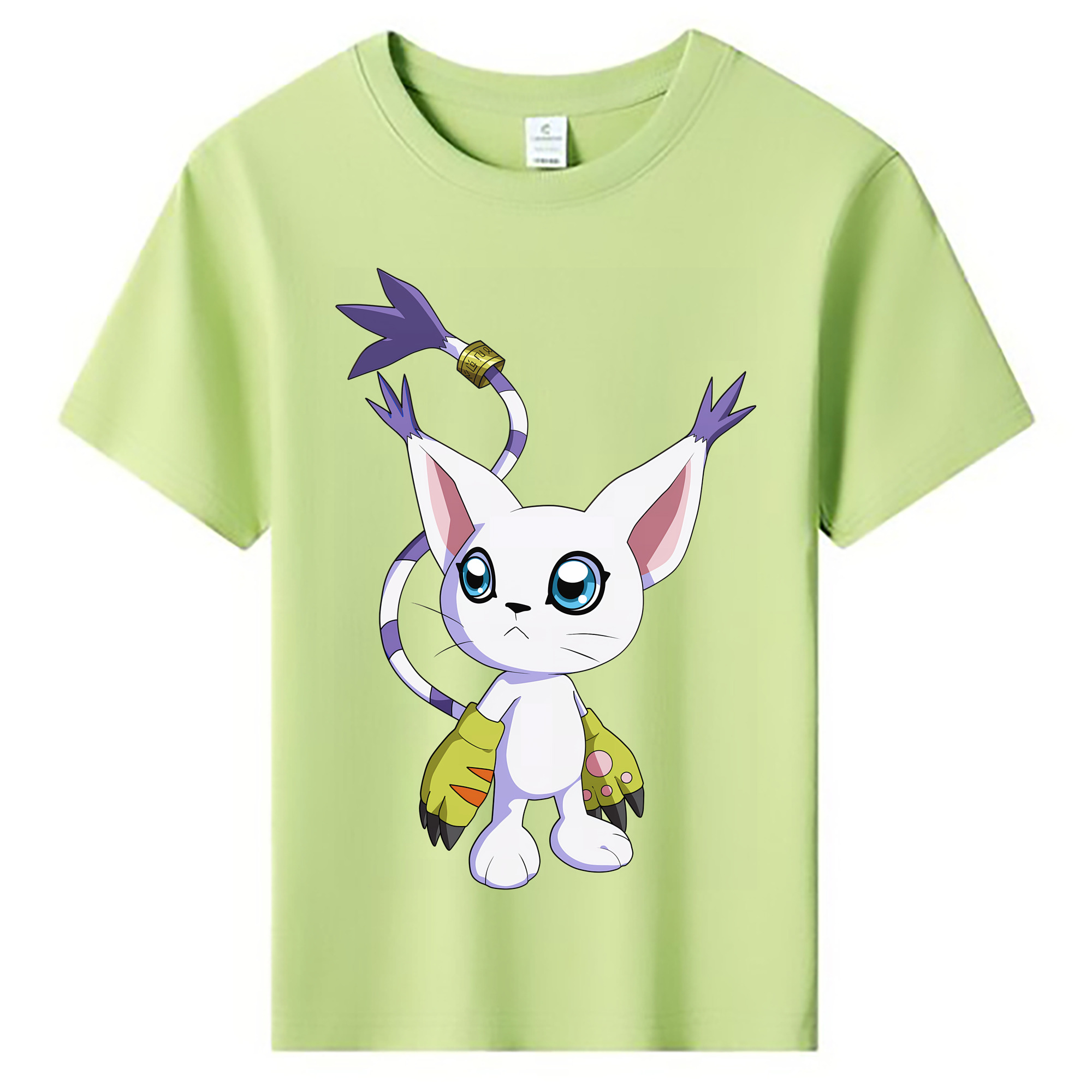 （画像用） Digimon デジタルモンスター/デジモン 綿100％キッズTシャツ（フロントプリント）